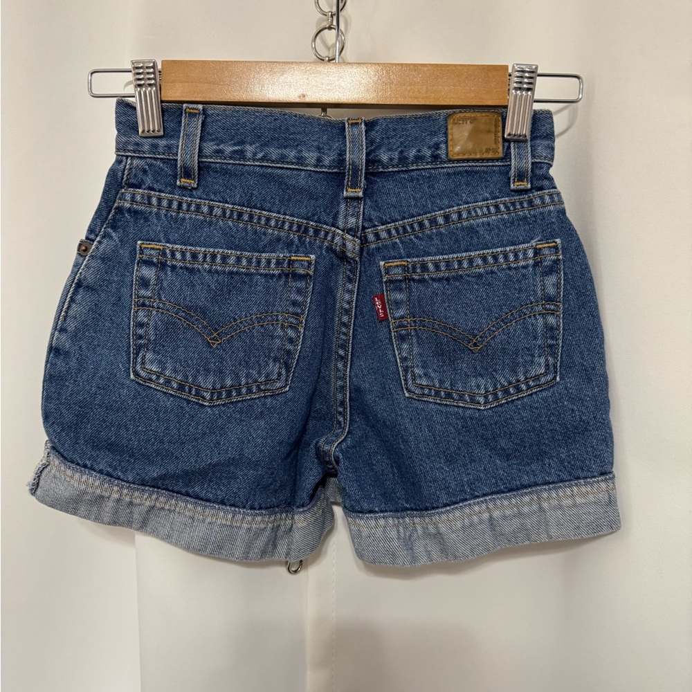 Levi's Girls Classic Blue Jean Shorts Size: 8 - Picture 5 of 7